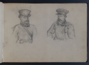 'Two Russians in working dress', St Petersburg Sketchbook, p. 11, The Hunterian