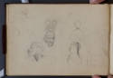 'Studies of a building, heads of an old man and women', St Petersburg Sketchbook, p. 12, The Hunterian