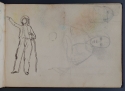 'A portrait study, a man with a long, crooked stick, and a birdcage', St Petersburg Sketchbook, p. 19, The Hunterian