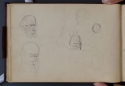 'Studies of heads in profile and of a bearded old man', St Petersburg Sketchbook, p. 20, The Hunterian