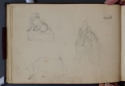 'A dog, an island, a skating boot, and two draped figures', St Petersburg Sketchbook, p. 24, The Hunterian