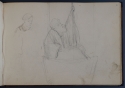 'A man being let down in a basket', St Petersburg Sketchbook, p. 45, The Hunterian