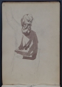 'Torso of a bearded man in classical robes', St Petersburg Sketchbook, p. 49, The Hunterian