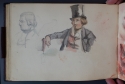 'Two male portraits', St Petersburg Sketchbook, p. 56, The Hunterian