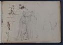'Studies of men and babies including "Tom Thumb" representing the Antique"', inscr. 'Tom Thumb representing the Antique', St Petersburg Sketchbook, p. 63, The Hunterian