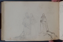 'A couple with a baby; and a figure bowing before Christ, St Petersburg Sketchbook, p. 64, The Hunterian