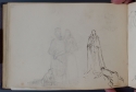 View a larger version of this image 'A couple with a baby; and a figure bowing before Christ, St Petersburg Sketchbook, p. 64, The Hunterian