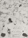 v.: Studies of heads, hats, and figures, private collection
