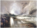 Robert Carrick, after Turner's 'Rockets and blue lights (close at hand) to warn steam-boats of shoal water',  chromolithograph, British Museum 1861,0608.155