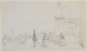 
                r.: A group of figures on an esplanade, Freer Gallery of Art