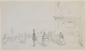 
                    r.: A group of figures on an esplanade, Freer Gallery of Art