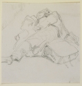 
                    A man asleep on a pile of luggage, Freer Gallery of Art