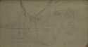 Figures in the bow of a boat on a river, GUL NB10, p. 40