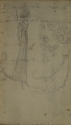 
                Lady with page and courtier, in Tudor dress, GUL NB10, p. 46