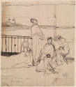 Sketch for 'Variations in Flesh Colour and Green: The Balcony', New York Public Library