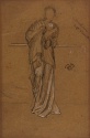 A woman wearing a scarf, leaning against a rail A woman wearing a scarf, leaning against a rail