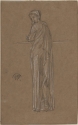 r.: Draped figure standing; v.: Study of draped woman