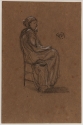 
                    r.: Female figure, seated, Freer Gallery of Art