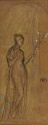 r.: A woman holding a spray of flowers, The Hunterian