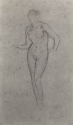 Nude standing, private collection