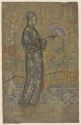 Japanese lady decorating a fan, Cleveland Museum of Art