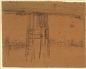 r.: Study for 'Blue and Silver: Screen, with Old Battersea Bridge', Albright-Knox Art Gallery