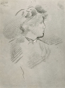 
                Portrait study of a lady, Whereabouts unknown