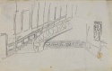 
                    Sketch for hallway of 49 Princes Gate, The Hunterian