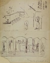 
                Designs for wall decorations: r.: Designs for 2 Lindsey Row; r. and v.: Whistler's House, 2 Lindsey Row, The Hunterian