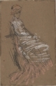 
                    r.: Seated figure, Freer Gallery of Art