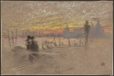 Sunset; red and gold – The Gondolier, Fogg Art Museum