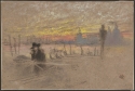 
                Sunset; red and gold – The Gondolier, Fogg Art Museum