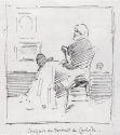 
                Sketch of 'Arrangement in Grey and Black, No. 2: Portrait of Thomas Carlyle', Fogg Art Museum