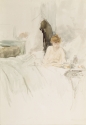 
                    Maud reading in bed, Walters Art Gallery