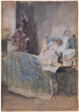 
                    Maud reading in bed, Hood Museum of Art