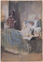 Maud reading in bed