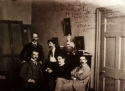 Whistler  in his London studio, photograph, Library of Congress