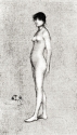 Standing nude