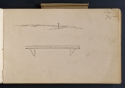 Trees, and a shelf, Sketchbook, p. 1, The Hunterian 