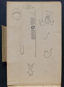 Two arched panels and a sconce, p. 97, Sketchbook, The Hunterian