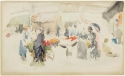 Flower Market, Dieppe, Freer Gallery of Art