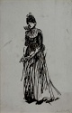 B. Whistler, Study of 'Rose et argent: La Jolie Mutine', The Hunterian, GLAHA 46318