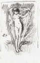 Sketch of 'Harmony in Blue and Gold: The Little Blue Girl', Private Collection