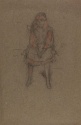 A girl seated wearing a pinafore, The Hunterian