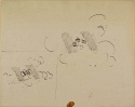 Whistler, Two butterflies on tricolour flags among the clouds for Eden versus Whistler, 1899