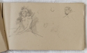 
                    Girl ironing, sketchbook (p. 7), The Hunterian