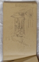 
                    Man sitting in a doorway, Algiers, sketchbook (p. 9), The Hunterian