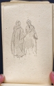 
                    Two robed men talking, sketchbook (p. 26), The Hunterian