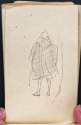 
                    Robed figure seen from the back, sketchbook (p. 34), The Hunterian