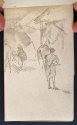 
                    Men and donkeys, sketchbook (p. 43), The Hunterian